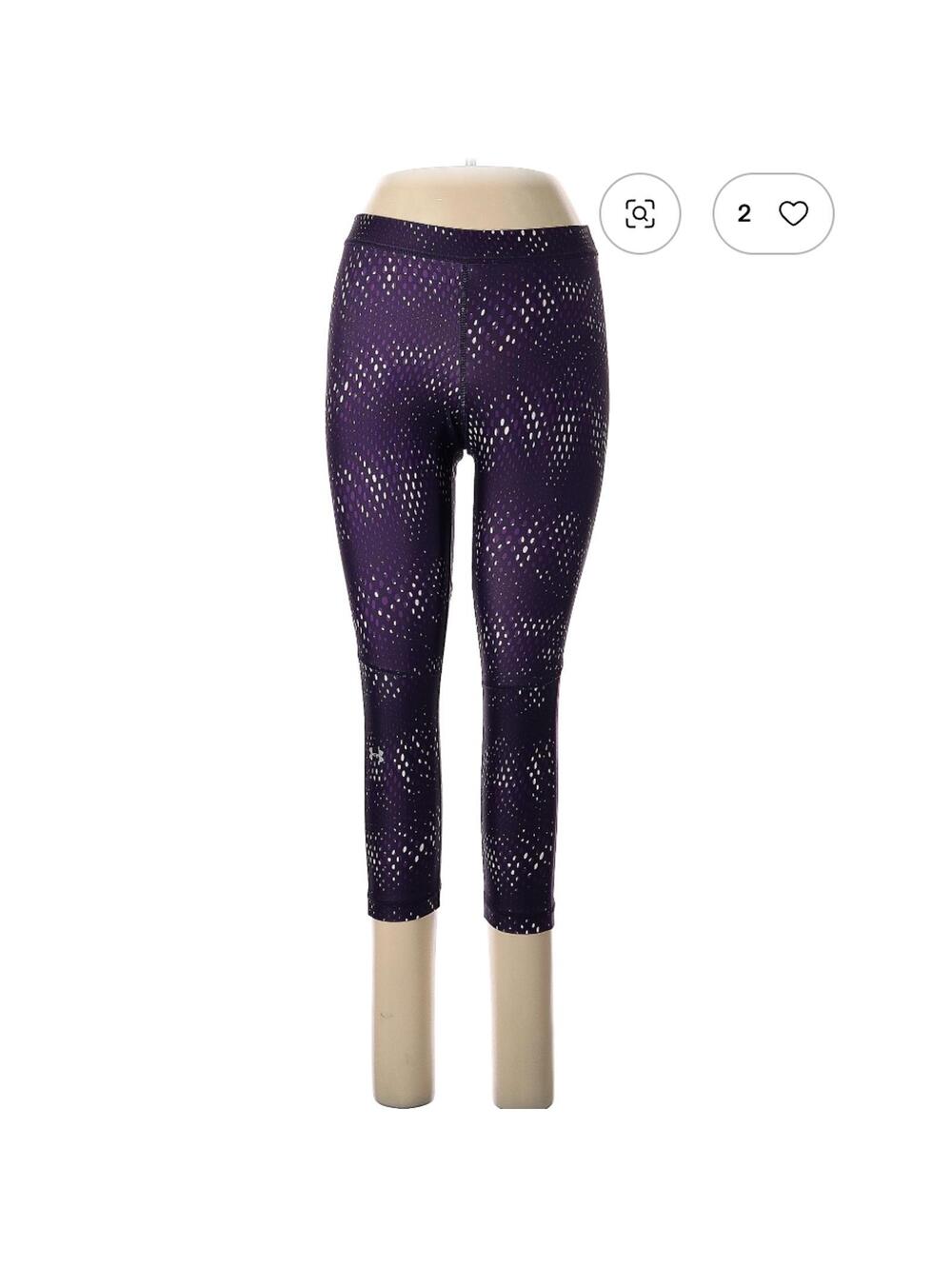 Under Armour Purple Active Pants Size M Leggings